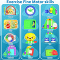 Montessori Busy Board for Toddlers 1-3 with Music, 20+ Activity Toddler Educational Toys Age 1-2, Learning Toy for 1 2 Year Old Boy Girl Christmas Birthday Gift