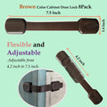 Child Safety Kid Safety Cabinet Lock Child Proofing Strap Locks for Baby Safety Lock,Free Extra Adhesive Tape Included.No Drilling,Easy Installation.(Brown, 8 Pack)
