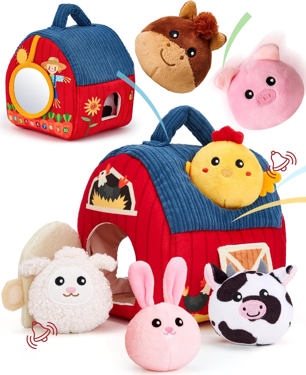 Montessori Baby Toys 6-12 Months Surprise Barn