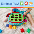 K’S Kids Take-Along Shape Sorter, 9 Textured Building Blocks & Soft Sensory Activity Bag, Montessori-Inspired Baby Toys for Toddlers, Preschool Learning Toys for Babies 9 Mo. & Up