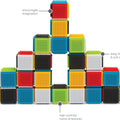 Press & Stay Sensory Blocks, Developmental Activity Blocks, 24-Piece Multicolor Stacking Toy Set for Babies & Toddlers 12 Months+