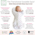 Transitional Swaddle Sack, Cotton, Tiny Arrows, 3-6Mo
