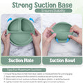 ™ Baby Weaning Set – 15 Pcs Silicone Baby Feeding Set with Suction Plate, Bowl, Bib, Sippy Cup, Fruit Feeder & Freezer Tray – Baby Plates and Bowls Set for 3M+ | Bpa-Free Baby Dishes & Utensils