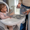 Smartclean Trio Elite 3-In-1 Convertible Baby High Chair, Toddler Chair, and Dining Booster Seat-Slate