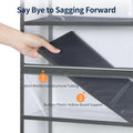 6 Tier Clear Door Hanging Yarn Storage Organizer, Grey
