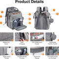 Baby Diaper Bag, Backpack with Changing Table, Insulated Pacifier Case, Multifunctional Waterproof Travel Diaper Bag