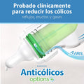 Options+ Slow Flow Preemie and Newborn Anti-Colic Bottle Set with 4Oz Bottles and Happypaci
