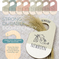 Wooden Baby Clothes Dividers by Size for Neutral Nursery & Closet Decor