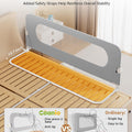 Bed Rail for Toddlers- 71IN / 180CM Foldable Baby Bed Rail