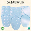 Organic Cotton Baby Swaddle Blanket Newborn Swaddle Sack, Swaddler 7-14 Lb