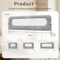 Bed Rail for Toddlers- 71IN / 180CM Foldable Baby Bed Rail