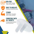 Outlet Covers Baby Proofing 50-Pack by  | Safe & Secure Electric Plug Protectors | Sturdy Childproof Socket Covers for Home & Office | Easy Installation | Protect Toddlers & Babies | White