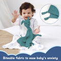 Muslin Cotton Lovey for Baby Boy Girl Gift, Bunny Security Blanket