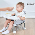 Portable Baby Seat Travel Chair| Compact Fold with Straps for Indoor/Outdoor Use| Great for Camping, Beach, Lawn |Toddlers, Kids, Boys, Girls (Neural Seat)