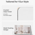 15" Clear Acrylic Shelves Wall Mounted, Display Ledge, 4 Pack