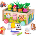 Montessori Wooden Toddler Toys for 1 2 3 Years Old Boys Girls
