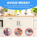 Baby Proofing Cabinets,Cabinet Locks for Babies,6 Pack,White