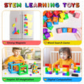 Magnetic Blocks, Magnetic Building Blocks, Magnet Tiles Toddler Toys STEM Sensory Montessori Toys for 3+ Year Old Boys & Girls, Kids Toys Gift Ideal for Toddler with Autism
