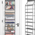 6 Tier Clear Door Hanging Yarn Storage Organizer, Grey