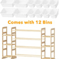 Toy Organizer with 6 Shelves and 12 Compartments, White
