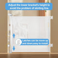 (2 Pack) Retractable Baby Gate,Mesh Baby Gate or Mesh Dog Gate,33.6" Tall,Extends up to 55" Wide,Child Safety Gate for Doorways, Stairs, Hallways, Indoor/Outdoor (White 33.6"X55")