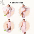 3-Pack Organic Baby Swaddles for Newborns, Infant (Blossom, 0-3M)