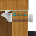 Upgraded Magnetic Cabinet Locks (32Locks and 6 Keys) Baby Proofing Magnetic Safety Locks with Strong Adhesive, One Minute Fast, Easy and No Drill Installation …