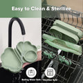 Cloud Crew Silicone Travel Baby Feeding Set with Foldable Suction Baby Plate, Silicone Bib, Spoon and Fork, Waterproof Travel Bag, 6M+
