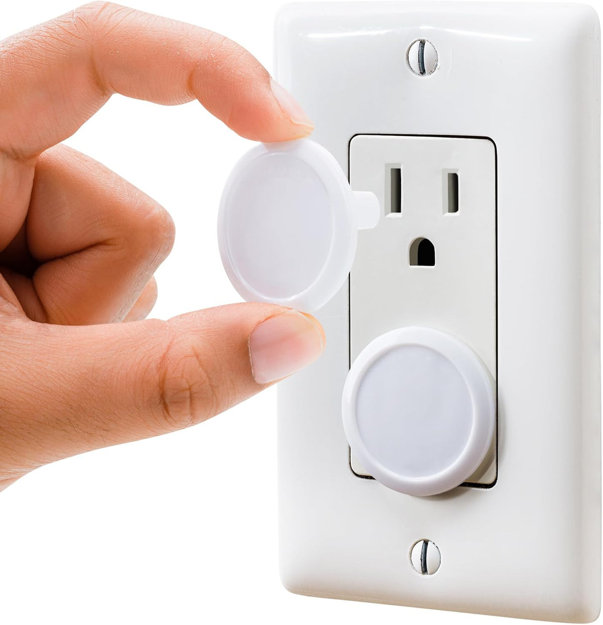 Outlet Covers Baby Proofing 50-Pack by  | Safe & Secure Electric Plug Protectors | Sturdy Childproof Socket Covers for Home & Office | Easy Installation | Protect Toddlers & Babies | White
