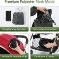 Mosquito Net, Baby Net for Stroller, Visible Breathable Mesh Strollers Cover Bug Netting for Bassinet, Pack N Play,Car Seat, Camping Travel Gear (Black)