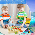 Wooden Magnetic Fishing Game for Kids Toddlers, Montessori Toys, Preschool Educational Learning Toys, Gifts for 3 4 5 Years Old Boys Girls, Travel Items for Kids