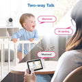 VM924 Pan & Tilt Video Baby Monitor, 5" LCD Screen, up to 17 Hrs Video Battery Life, Plug & Play, 1.33X Zoom, Night Vision, up to 1000Ft Range, Soothing Sounds, 2-Way Talk, Secured Transmission