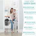 Easy Step 38.5-Inch (97.75Cm) Extra Wide Baby Gate, Award Winning Brand, Includes 6-Inch (15.25Cm) Extension Kit, 4 Pack Pressure Mount Kit and 4 Pack Wall Mount Kit