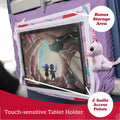 Kids Tray Table Cover with Pockets - Airplane Travel Essentials for Babies, Toddlers, Adults - Travel Tray for Kids on Plane or Train - Airplane Must Haves and Flying Essentials - Mermaids