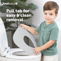 Jool Baby Folding Travel Potty Training Seat for Toddlers, Fits round & Oval Toilets, Non-Slip Suction Cups, Includes Free Travel Bag (Gray)
