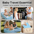 Foldable Baby Bathtub for Newborns and Toddlers, Portable Bath Tub