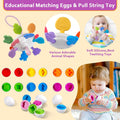 Montessori Baby Toys, 6 in 1 Soft Stacking Blocks & Sensory Set