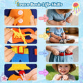 Toddler Busy Board - Montessori Toys for Toddler Boy Girl Birthday Gift, Educational Learning Sensory Busy Book for Toddlers Boys, Toddlers Activities Travel Toys for Airplane Car