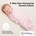 3-Pack Organic Baby Swaddles for Newborns, Infant (Blossom, 0-3M)