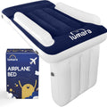 Toddler Airplane Bed - Inflatable Airplane Bed for Toddlers, Plane Baby Seat Extender for Kids - Blow up Air Mattress for Child Flight Sleep with Safety Belt, Innovative Valves, No Pump Needed
