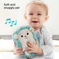 Baby Musical Toy Calming Vibes Hedgehog Soother Plush Sound Machine with Vibrations for Newborns, Blue