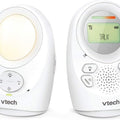 DM1211 Enhanced Range Digital Audio Baby Monitor with Night Light, 1 Parent Unit, Silver & White