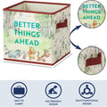 Disney Winnie the Pooh Storage Cubes, Set of 2 Fabric Storage Bins with Handles, 10X10 Collapsible Cube Organizer Baskets for Nursery, Kids Room, Playroom, Closet & Shelf Storage