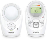 DM1211 Enhanced Range Digital Audio Baby Monitor with Night Light, 1 Parent Unit, Silver & White