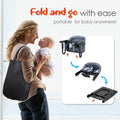 Hook on High Chair - Portable & Foldable for Babies 6-36 Months, Family & Travel Use with Carry Bag(Grey)
