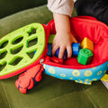 K’S Kids Take-Along Shape Sorter, 9 Textured Building Blocks & Soft Sensory Activity Bag, Montessori-Inspired Baby Toys for Toddlers, Preschool Learning Toys for Babies 9 Mo. & Up