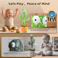 Dancing Talking Cactus Toy for Boys & Girls 18 Months+, Repeating & Singing Mimicking Cactus with English Songs & Adjustable Volume, Great Stocking Stuffer Gift for Kids 2 Years Old