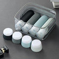 Travel Bottles for Toiletries 8 Pack, Tsa Approved Travel Size Toiletries Containers with Clear Bag, Leak Proof Silicone Squeezable Traveler Essentials Creams Jars