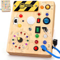 Busy Board - Montessori Toys for 1-3 Years Old Boys & Girls | Sensory Toys for Kids with Autism | Toddlers Learning Activity for Early Development (Busy Board V2)