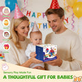 Montessori Farm Toy for Babies, Plush Barn with 7 Soft Animal Toys
